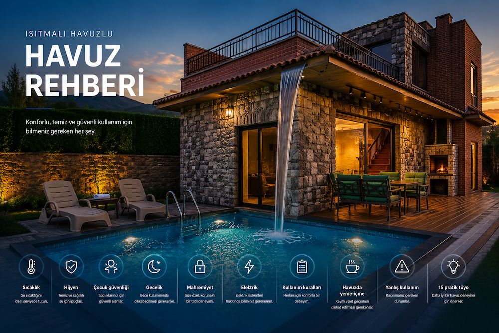Isıtmalı havuzlu bungalov teknik rehberi